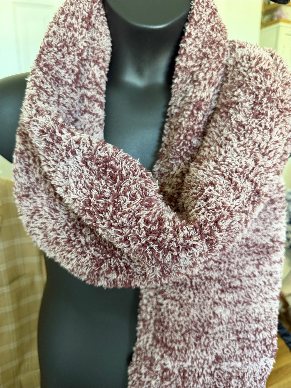 Barefoot Dreams Plush Infinity Scarf - Mauve